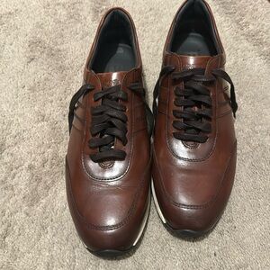 Cognac leather Magnanni sneakers | Bruno Magali | size 13